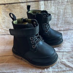 Wonder Nation | infant boots shoe size 2 black combat like new
